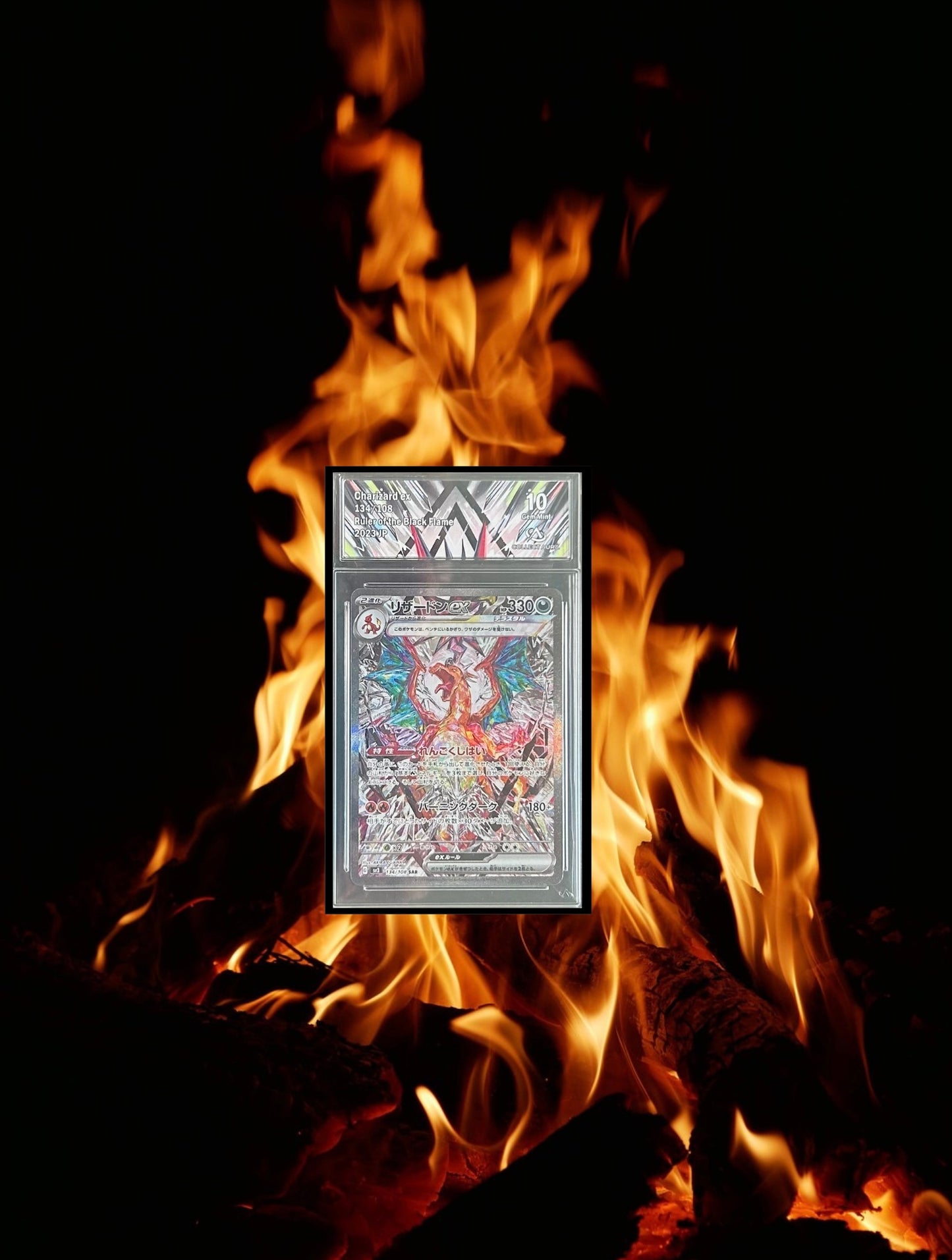 Dracaufeu Flammes Obsidienes SAR 134/108 Sv3 Ruler Of The Black Flame Jap)